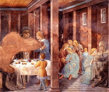 Benozzo Gozzoli - Scenes from the Life of St Francis (Scene 8, south wall) - WGA10239