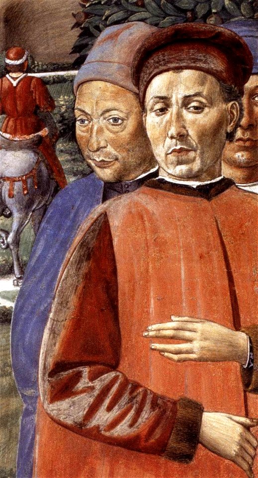 Benozzo Gozzoli - St Augustine Departing for Milan (detail) - WGA10295