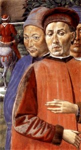 Benozzo Gozzoli - St Augustine Departing for Milan (detail) - WGA10295