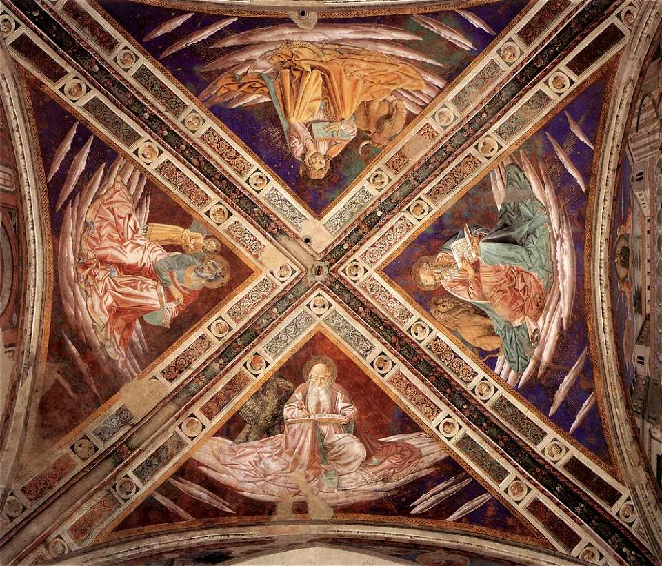 Benozzo Gozzoli - View of the vaults - WGA10317