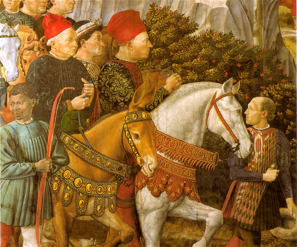 Benozzo Gozzoli, cappella dei magi, parete est (dettaglio)