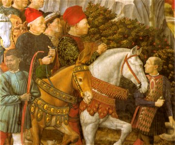 Benozzo Gozzoli, cappella dei magi, parete est (dettaglio)