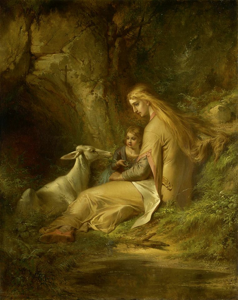 George Frederick Bensell - St. Genevieve of Brabant in the Forest - 1975.52 - Smithsonian American Art Museum