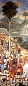 Benozzo Gozzoli - Procession of the Magi (moved section, backfill wall) - WGA10275