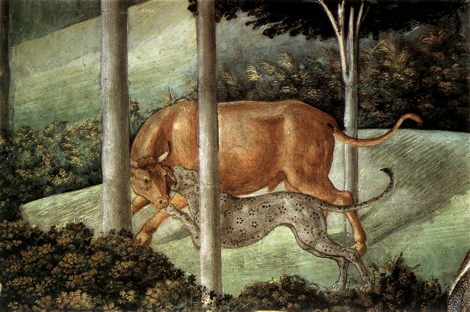 Benozzo Gozzoli - Procession of the Oldest King (detail) - WGA10273
