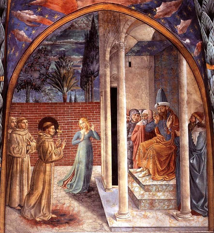 Benozzo Gozzoli - Scenes from the Life of St Francis (Scene 10, north wall) - WGA10241