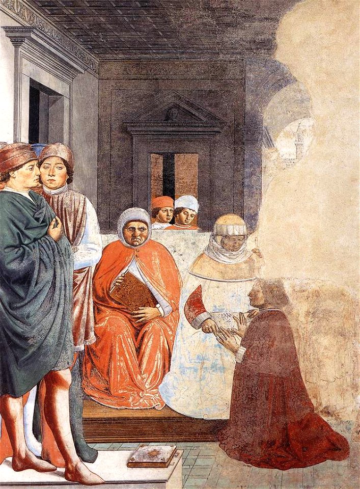 Benozzo Gozzoli - St Augustine at the University of Carthage (scene 2, north wall) - WGA10287