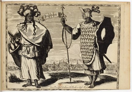 Bennin -Bénin- - Costumes des quatre parties du monde, gravés dans la manière de Luycken (1670)