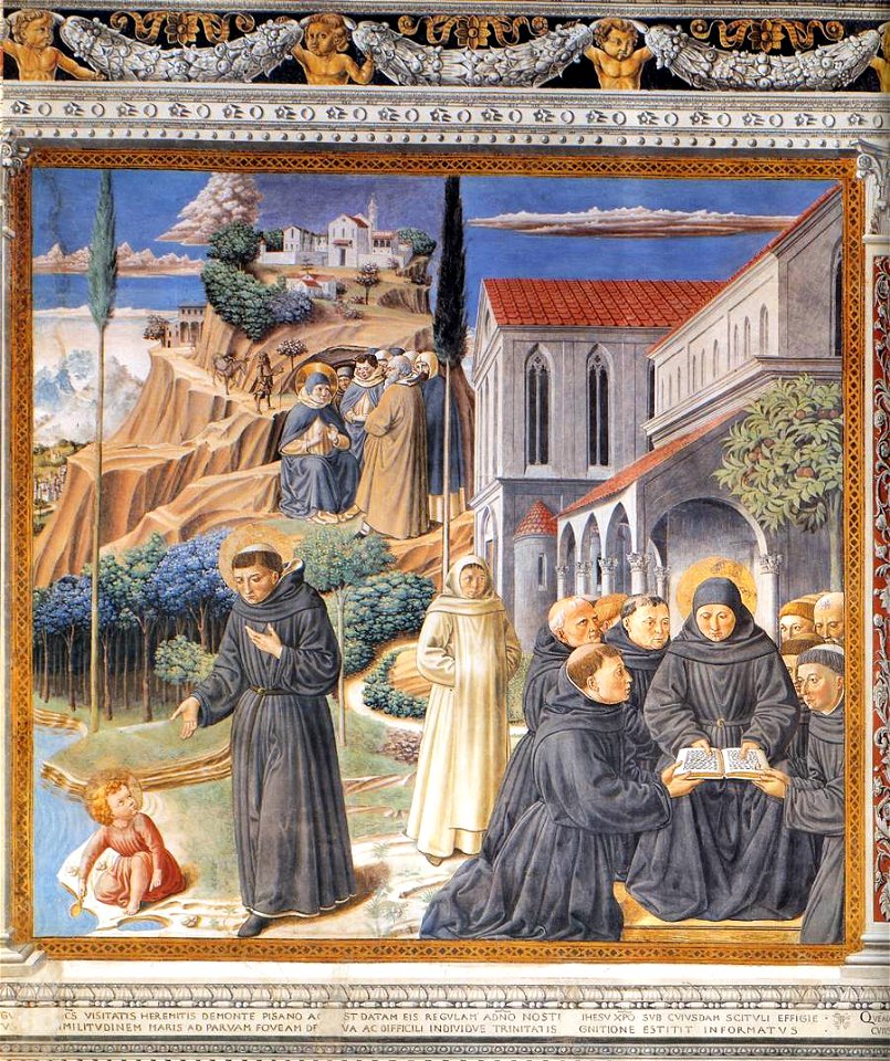 Benozzo Gozzoli - The Parable of the Holy Trinity (scene 12, south wall) - WGA10304
