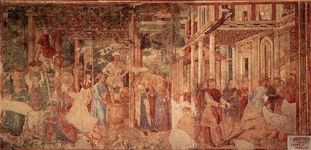 Benozzo Gozzoli - The Vintage and Drunkenness of Noah - WGA10335