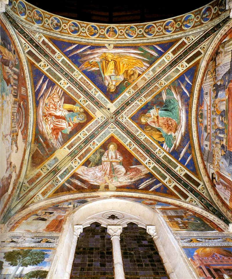 Benozzo Gozzoli - View of the vaults - WGA10316