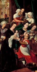 Ambrosius Benson - Nacimiento de la Virgen, Museo del Prado, Madrid