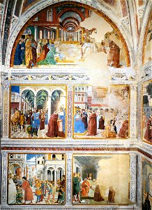 Benozzo Gozzoli - View of the left-hand wall of the chapel - WGA10313