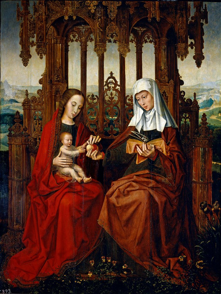 Santa Ana, el Niño Jesús y la Virgen (Benson)