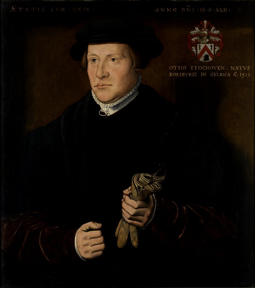Ambrosius Benson - Portret van Otho Stochoven (Groeningemuseum)
