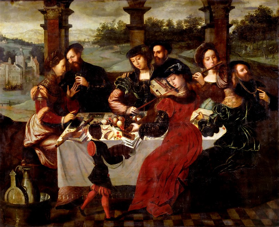 Ambrosius Benson - Le concert apres le repas (Louvre)