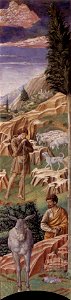 Benozzo Gozzoli - The Vigil of the Shepherds (right wall of the apse) - WGA10277