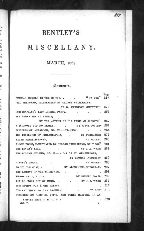 Bentley's Miscellany, Vol. 5-0226