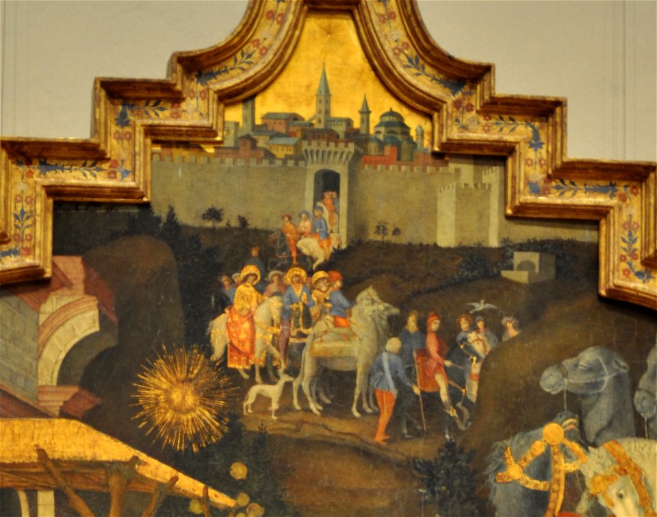 Benvenuto di Giovanni - Adoration of the Magi detail