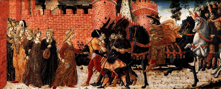 Benvenuto di Giovanni - The Meeting of Jephthah and his Daughter - WGA01897