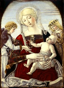 Benvenuto di Giovanni di Meo del Guasta - Virgin and Child with Angels - 24.95 - Detroit Institute of Arts
