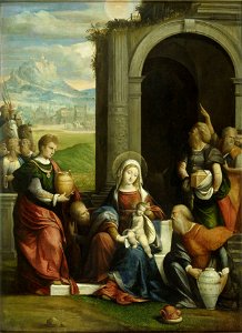 Benvenuto Tisi - De aanbidding der koningen