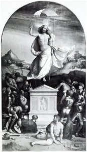 Benvenuto Tisi da Garofalo - De wederopstanding van Christus - GG 9551 - Kunsthistorisches Museum. Free illustration for personal and commercial use.