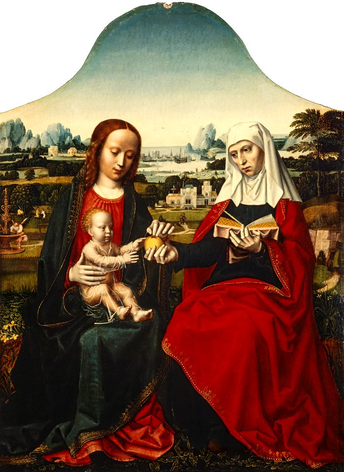 Ambrosius Benson - The Virgin and Child with Saint Anne