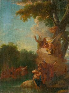 Benátsky maliar z polovice 18. storočia - The Baptism in the Jordan - O 1038 - Slovak National Gallery
