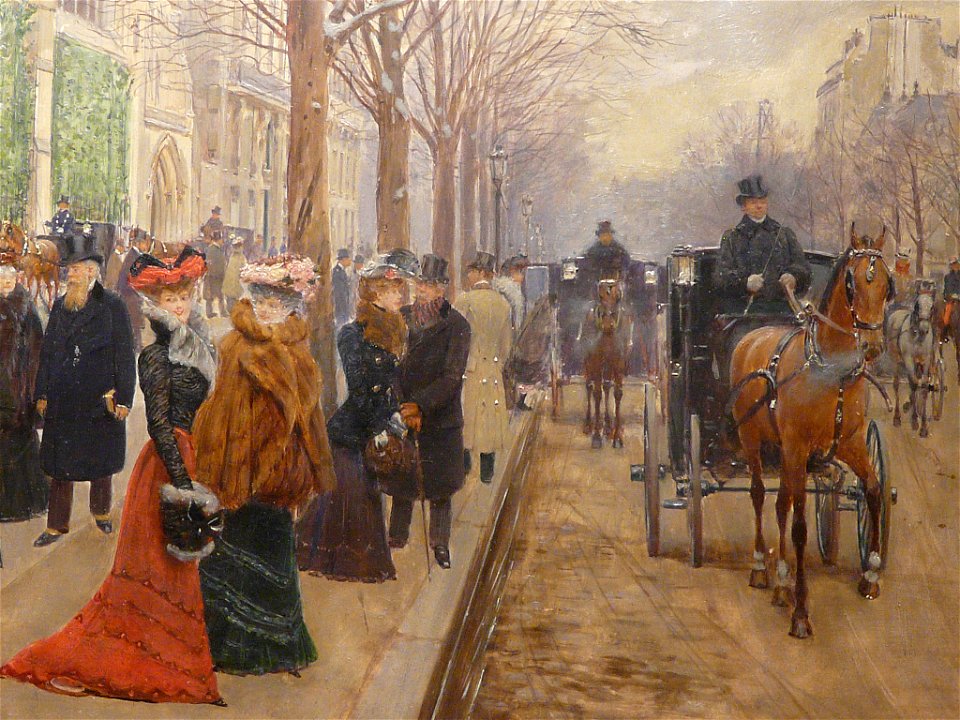 BERAUD Jean,1900 - Après l'Office à l'Eglise de la Ste-Trinité - Detail 05