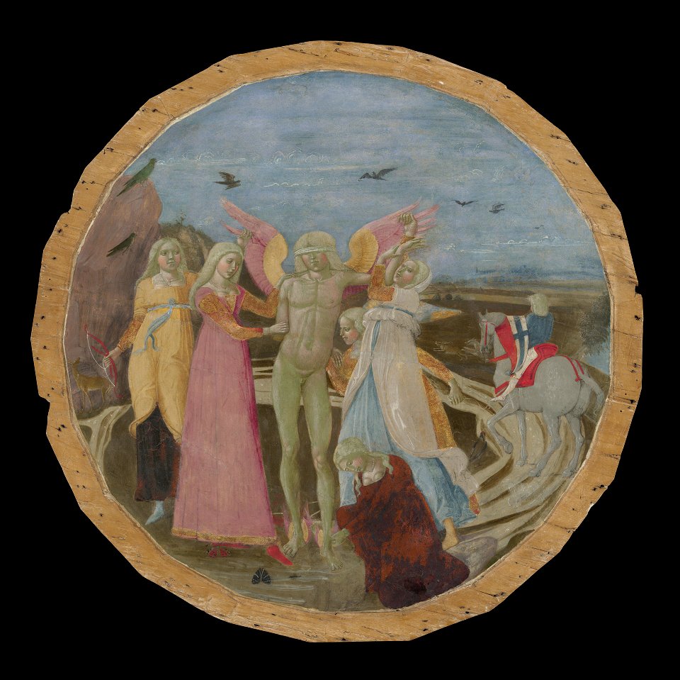 Benvenuto di Giovanni di Meo del Guasta - Love Bound by Maiden - 1871.65 - Yale University Art Gallery
