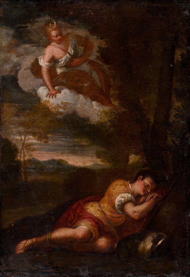 Benátsky maliar z konca 16. storočia - Diana and Endymion - O 2821 - Slovak National Gallery
