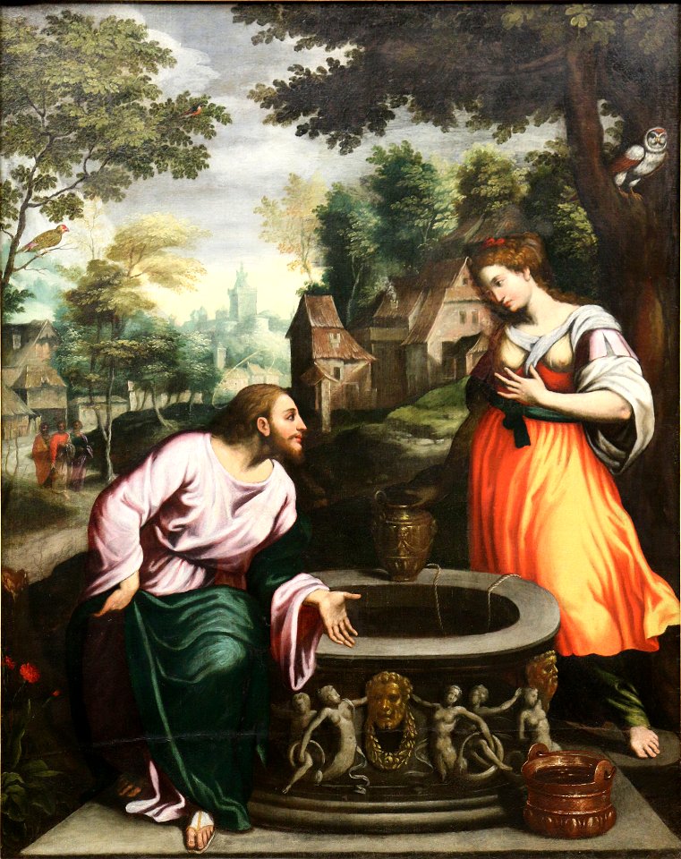 Benvenuto Tisi da Garofalo - Jésus et la Samaritaine