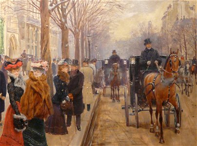 BERAUD Jean,1900 - Après l'Office à l'Eglise de la Ste-Trinité - Detail 07