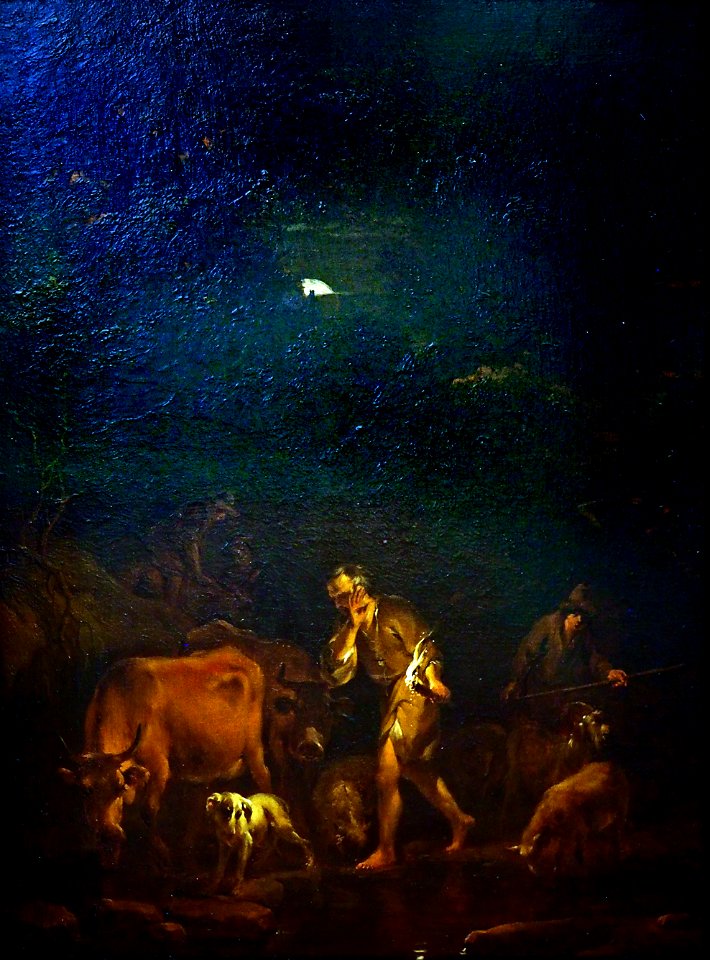 Berchem Nicolaes Hirten im Mondschein@Nieders. Landesmuseum20170622