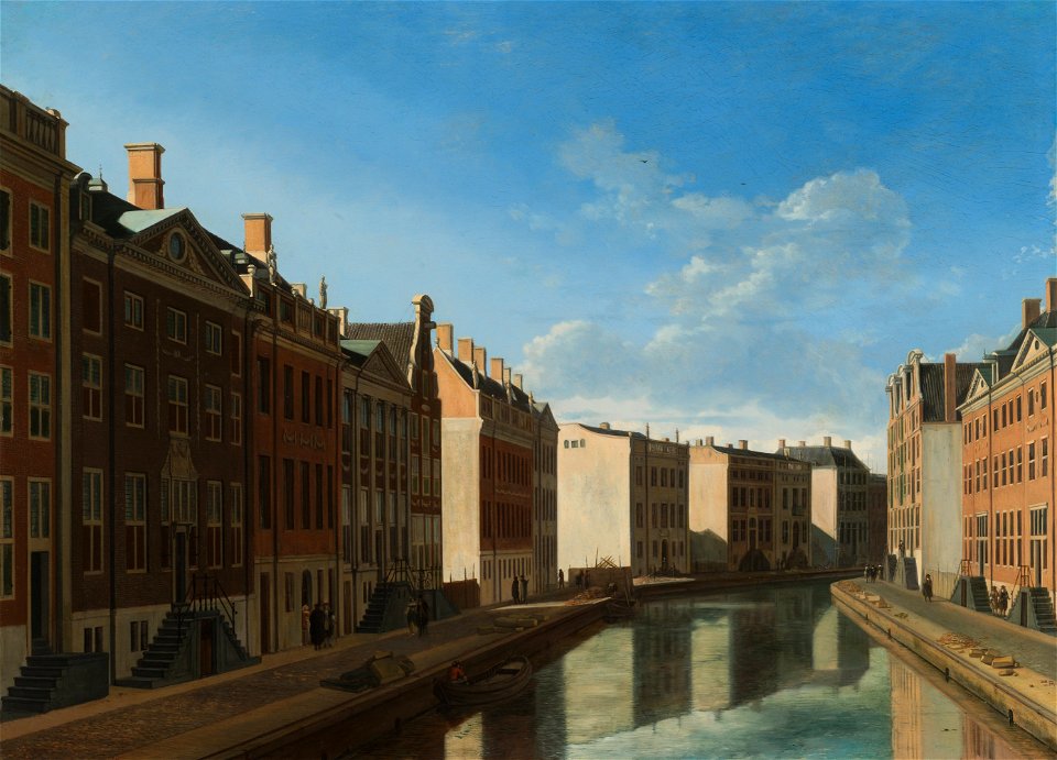Gerrit Adriaensz. Berckheyde - Gezicht op de Herengracht in Amsterdam, vanaf de Vijzelstraat - Google Art Project