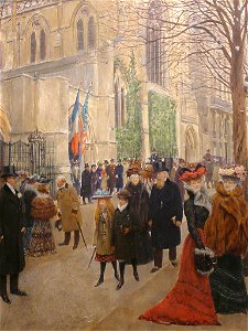 BERAUD Jean,1900 - Après l'Office à l'Eglise de la Ste-Trinité - Detail 16