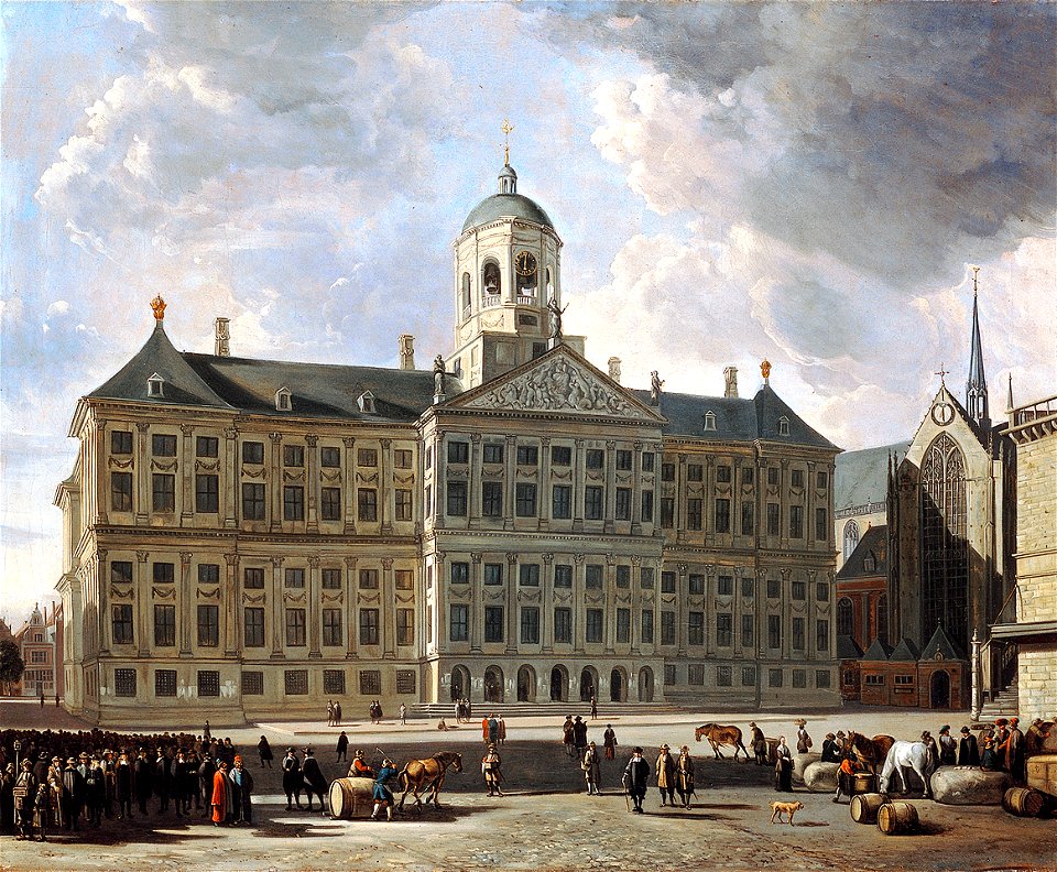 Berckheyde, after - Het stadhuis op de Dam te Amsterdam (1668-1670)