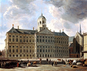Berckheyde, after - Het stadhuis op de Dam te Amsterdam (1668-1670)