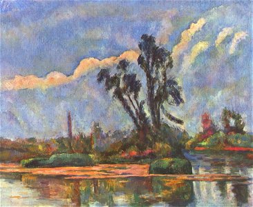 Berges de l'Oise, par Paul Cézanne