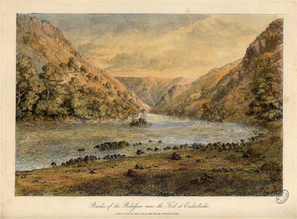 Berges de la Bidassoa près du passage à gué à Endarlacha Banks of the Bidassoa near the Ford at Endarlacha - Fonds Ancely - B315556101 A BATTY 2 072