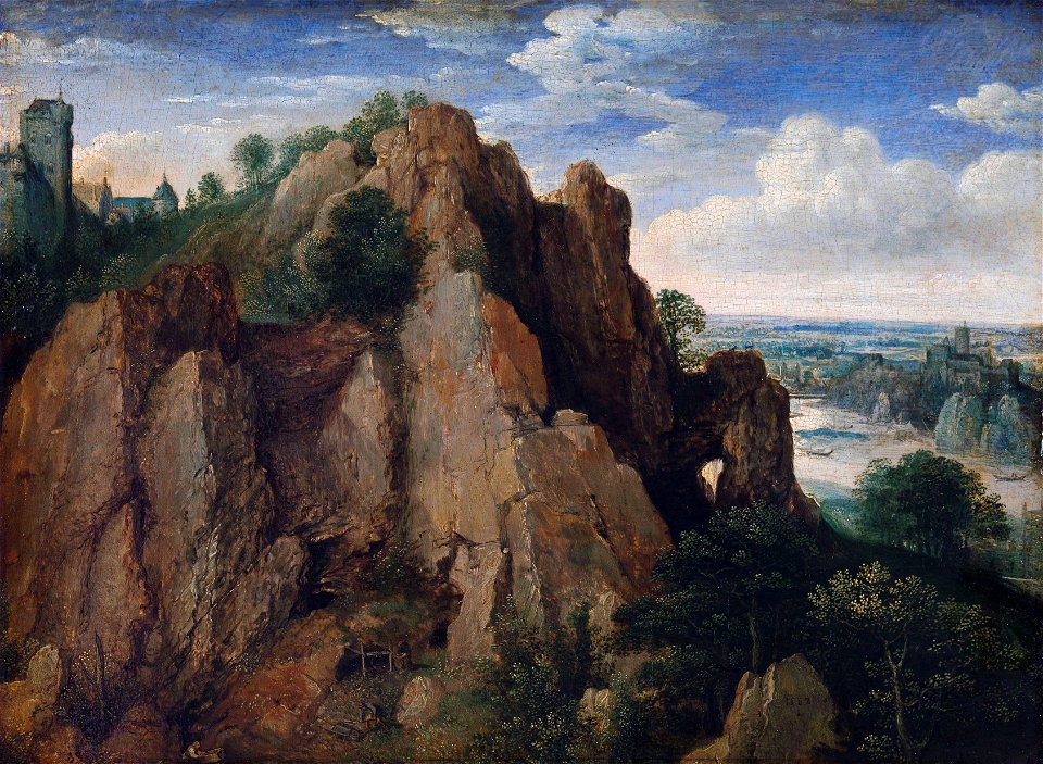 Bergachtig landschap Rijksmuseum SK-A-1559FXD