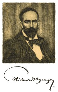 Bergh, Richard (självporträtt och autograf)