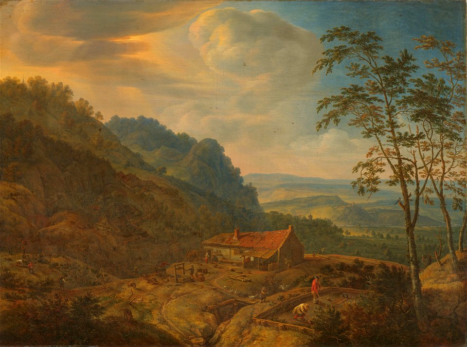 Berglandschap met boerderij Rijksmuseum SK-A-716