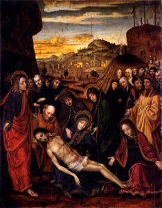 Bergognone - Lamentation of Christ - WGA01947. Free illustration for personal and commercial use.