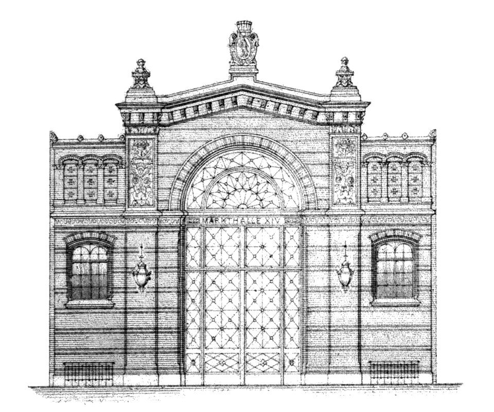 Berlin Markthalle XIV Hoffassade Reinickendorfer Strasse
