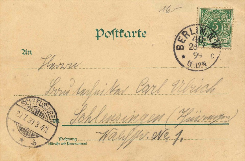 Berlin, Charlottenburg, Berlin - Kaiser-Friedrich-Platz, Neue Garnisonkirche (back) (Zeno Ansichtskarten)
