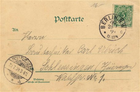 Berlin, Charlottenburg, Berlin - Kaiser-Friedrich-Platz, Neue Garnisonkirche (back) (Zeno Ansichtskarten)