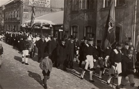 Bergparade am 12.02.1929 in Johanngeorgenstadt