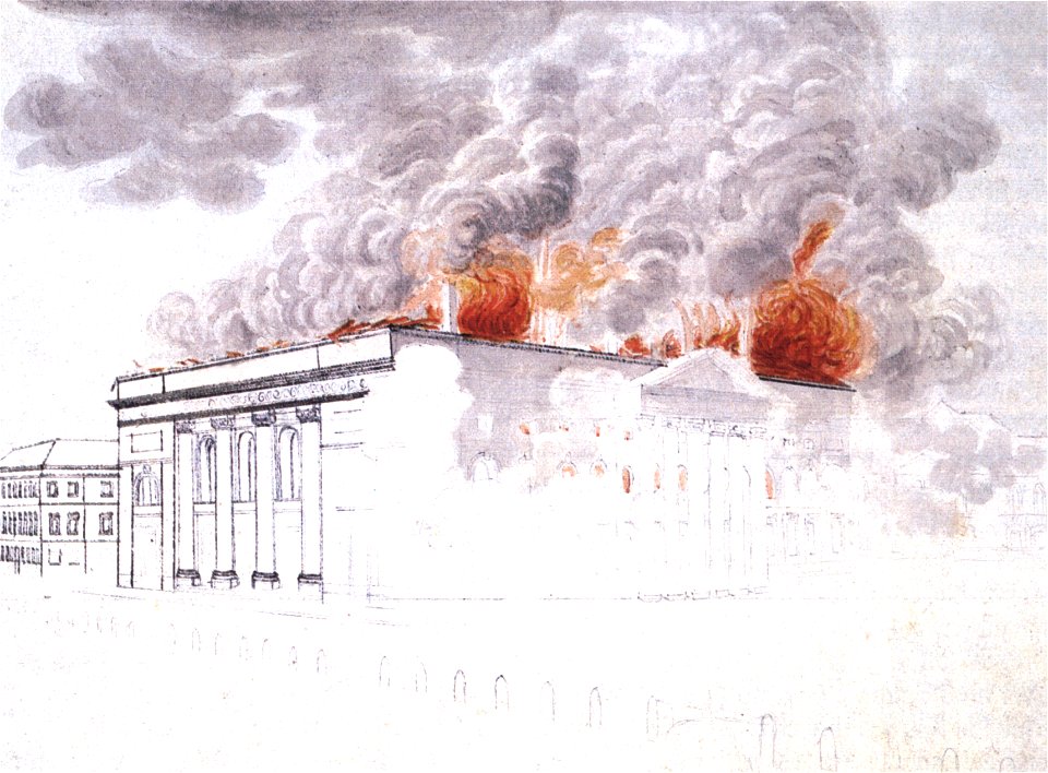 Berlin Brand Schauspielhaus 1817